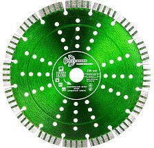 Диск алмазный 230х22,23х2,6х10 Ультра Турбо серия Grand hot press ГРАНИТ TRIO DIAMOND GRT736