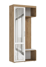 Прихожая Стелла 1 Дуб крафт/Белый глянец