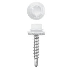 Саморезы для крепления кровли 5,5х51 со сверлом RAL 9003 ярко-белые