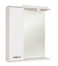 Зеркало со шкафчиком Ника -60 белый