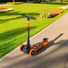 Самокат 3-х колесный RIDEX 3D Robin (120/90 мм) оранжевый до 30 кг