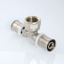 Тройник пресс 16х1/2"х16 ц/г/ц VTm.232.N.160416