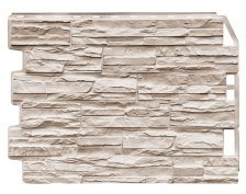 Сайдинг цокольный FineBer Скол светло-бежевый (0,795х0,595м)