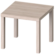 Стол журнальный Энкель 50 дуб беленый 50х50х45