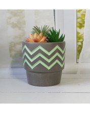 Кашпо VipSet Франк серое 0,56л