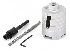 Коронка алмазная по бетону SDS+/M16 72х60мм в сборе безударный Hilberg Laser Five Teeth HP272