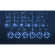 Гирлянда "Бахрома" Звезды и снежинки 2,5х1м Blue IP20 NGF-0D032-03 95122
