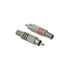 Разъем шт RCA мет под винт (14-0410-4)