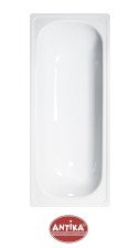 ВАННА стальная 1,6м с ножками белая Antika