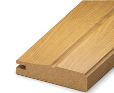 Профиль рамочный МДФ дуб 66х2400 паз 4мм фигурный