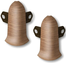 Угол наружный Идеал Классик дуб тёмный с кронштейном 55 мм