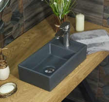 Раковина накладная Melana MLN-320351MG матовая серая