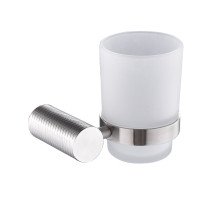 Подстаканник одинарный GFmark с резным креплением, нерж сталь 81005