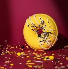 Бомбочка для ванны 180 г Сахарный кумкват пончик Dusha by Nebyliza