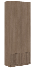 Шкаф комбинированный 2-створчатый Кантри ШК-001 Тира/Кадена Вуд