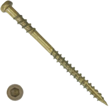 Саморезы для крепления терасс 5,0х50 трапецевидная головка светло-коричневый (лиственница) HIMTEXfix TX20