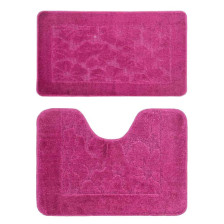 Комплект ковриков для ванной комнаты BANYOLIN CLASSIC из 2 шт 60х100/50х60см 11мм (бордо) 1/25