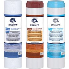 Комплект картриджей для питьевых систем ЖЕЛЕЗО (PS-10, FCFE-10, FCА-10)  UNICORN