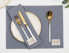 Набор салфеток саржа Kitchen синий 30х40 см 2 шт Этель