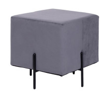 Пуф Gloria квадратный Серый