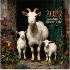 Календарь настенный перекидной 2027 г BG Козы 391064