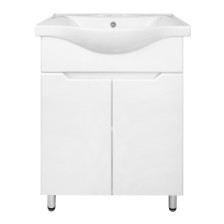 Тумба с раковиной Палермо -50Н напольная, белая