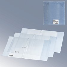 Обложка ПВХ 233х455 мм для учебника Пифагор универсальная прозрачная плотная 120 мкм