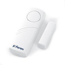 Звонок-сигнализация Feron 007-D беспроводной, электрический белый, 1 мелодия