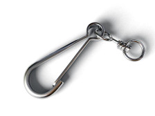 Карабин тип А с вертлюгом оцинкованный 100 мм