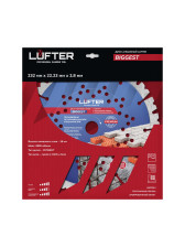 Диск алмазный 232х22,23х2,8х17 сегментынй бетон армир бетон кирпич LUFTER BIGGEST 003-232