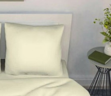 Наволочка поплин 70х70 см Сливочный Mariya DeLuxe