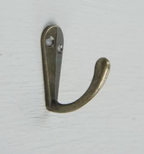 Крючок мебельный одинарный 2017 бронза