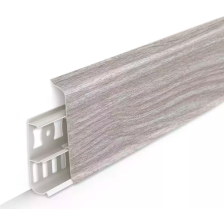 Плинтус Идеал Деконика с кабель-каналом орех антик 2,2 м 85 мм