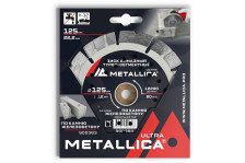 Диск алмазный 125x22,2x2,4x12 турбо-сегментный по железобетону камню METALLICA Ultra 900383