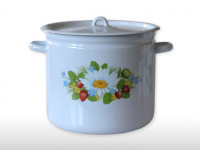 Кастрюля эмалированная 12,0 л с рисунком 1624/4