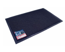 Коврик из полиэстера на ПВХ EKM-04 58х88смх9мм серо-черный 