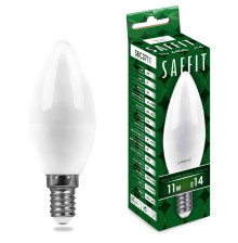 Лампа светодиодная Е14 11W/6400 C37 (свеча) Saffit