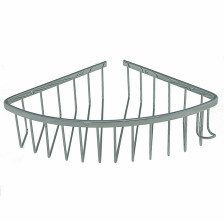 Полка нерж сталь САНАКС угловая овал 1-ярусная 22см хром 75049