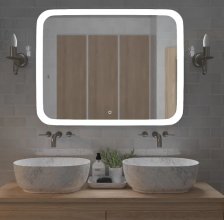 Зеркало Стив 600х1200 с подсветкой, бесконтактный сенсор гор/верт