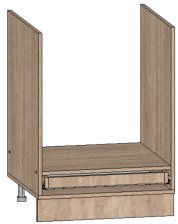 Каркас напольного шкафа под духовку ДУБЛИН 60х82х51 см, ЛДСП дуб сонома