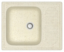 Мойка 635х490 искусственный камень бежевый 15/Q2