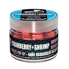 Бойлы насадочные плавающие Sonik Baits Pop-ups 14мм Crenberry-Shrimp  Fluo 90мл