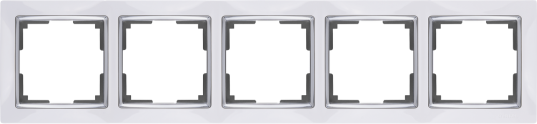 Рамка 5-м WL03-Frame-05-white Snabb белая