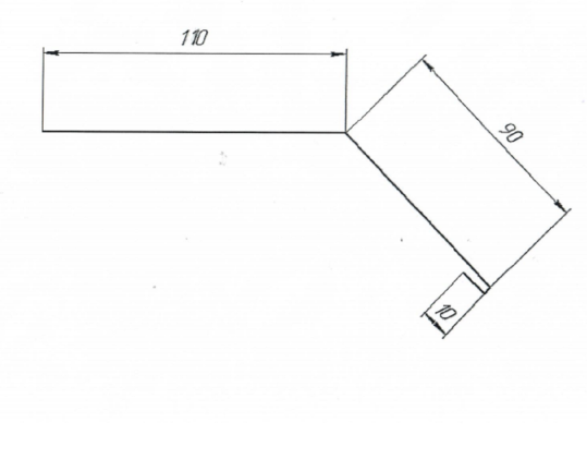 Планка карнизная л/к 110х90х2500 коричневая