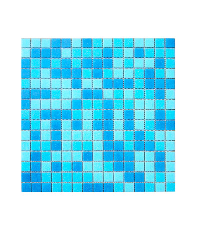 Мозаика стеклянная  (327х327х4) СВ301 бело-голубой микс (Elada Mosaic, Китай)