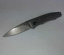 Нож BG склад. средний 160мм, клин. 70мм метал. рукоять (Х26) 701457