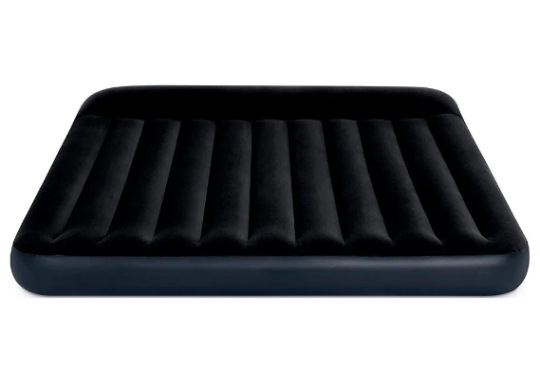 Матрас надувной флокированный Intex Pillow Rest Classic Fiber-Tech, 203х183х25 64144