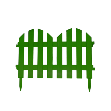 Забор декоративный №4 35х300см (7секций) зеленый