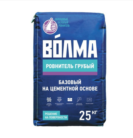 Стяжка для пола Ровнитель грубый (25кг) ВОЛМА