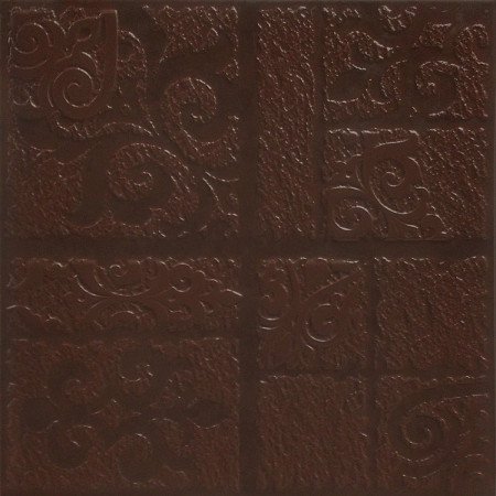 Плитка клинкерная (29.8x29.8) Каир 4Д коричневый рельеф (Керамин, Беларусь)